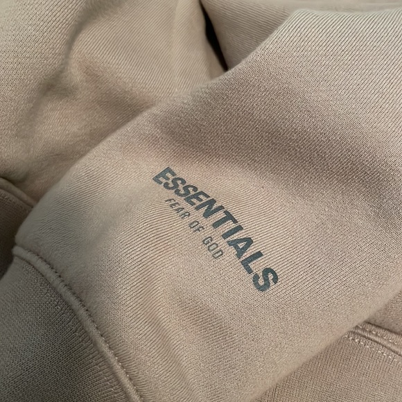 Fear of God Essentials Tan Hoodie - Picture 7 of 8
